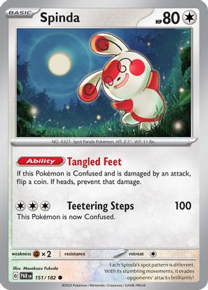 Spinda 151/182 - Common - Reverse Holo