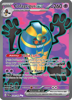 Cofagrigus ex 224/182 - Ultra Rare (ESPAÑOL)