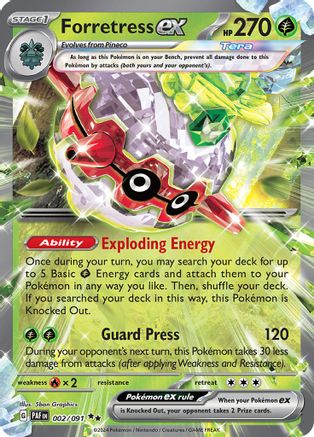 Forretress ex 002/091 - Double Rare (ESPAÑOL)