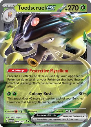 Toedscruel ex 005/091 - Double Rare (español)