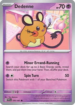 Dedenne  036/091 - Common - Reverse Holo