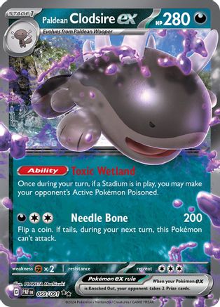 Paldean Clodsire ex 059/091 - Double Rare