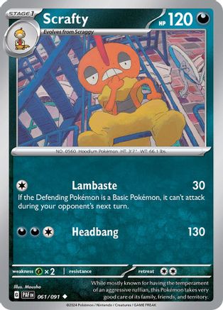 Scrafty  061/091 - Uncommon