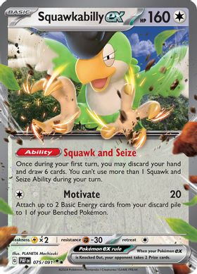 Squawkabilly ex 075/091 - Double Rare (ESPAÑOL)