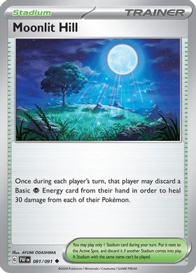Moonlit Hill  081/091 - Uncommon - Reverse Holo (español)