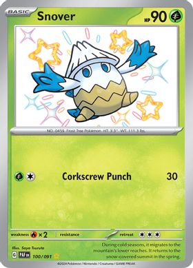 Snover  100/091 - Shiny Rare (ESPAÑOL)