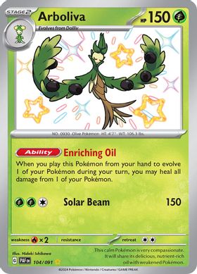 Arboliva  104/091 - Shiny Rare (ESPAÑOL)