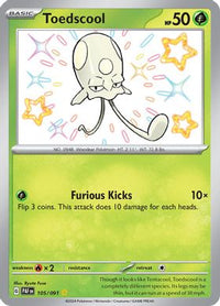 Toedscool 105/091 - Shiny Rare-Kantocards