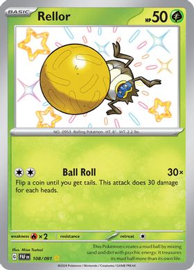 Rellor  108/091 - Shiny Rare