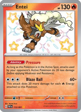 Entei 112/091 - Shiny Rare (ESPAÑOL)