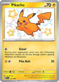 Pikachu - 131/091 - Shiny Rare-Kantocards