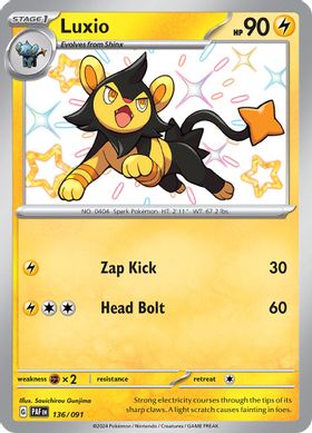 Luxio  136/091 - Shiny Rare (Español)