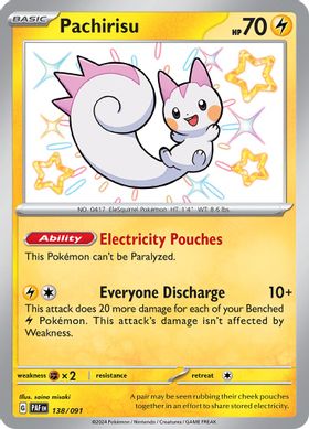 Pachirisu  138/091 - Shiny Rare