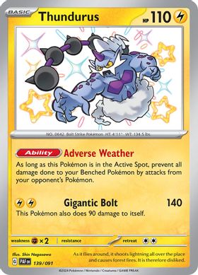 Thundurus  139/091 - Shiny Rare