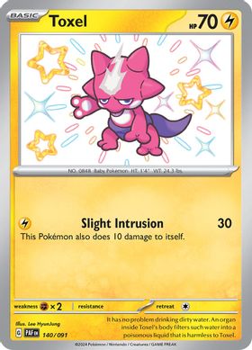Toxel  140/091 - Shiny Rare (Español)