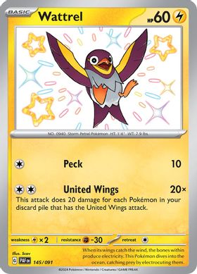 Wattrel  145/091 - Shiny Rare
