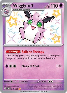 Wigglytuff  147/091 - Shiny Rare (ESPAÑOL)