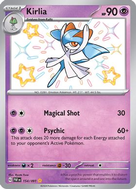 Kirlia - 154/091  154/091 - Shiny Rare