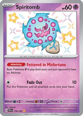 Spiritomb 158/091 - Shiny Rare-Kantocards