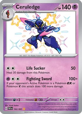 Ceruledge - 162/091  162/091 - Shiny Rare (ESPAÑOL)