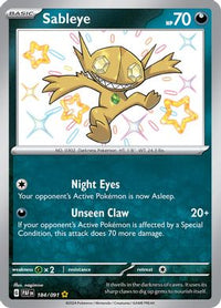 Sableye 184/091 - Shiny Rare-Kantocards