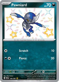 Pawniard 185/091 - Shiny Rare-Kantocards
