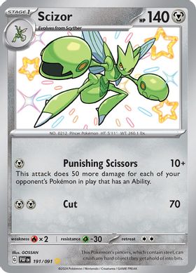 Scizor  191/091 - Shiny Rare