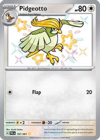 Pidgeotto 197/091 - Shiny Rare-Kantocards