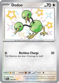 Doduo 199/091 - Shiny Rare-Kantocards