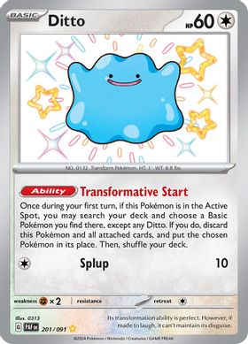 Ditto  201/091 - Shiny Rare