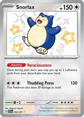 Snorlax  202/091 - Shiny Rare