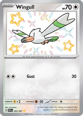 Wingull  203/091 - Shiny Rare
