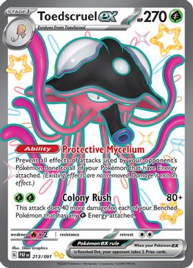 Toedscruel ex - 213/091  213/091 - Shiny Ultra Rare (ESPAÑOL)