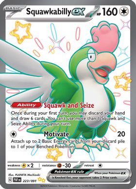 Squawkabilly ex - 223/091 223/091 - Shiny Ultra Rare-Kantocards