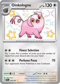Oinkologne - 208/091 208/091 - Shiny Rare-Kantocards
