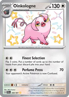 Oinkologne - 208/091 208/091 - Shiny Rare-Kantocards