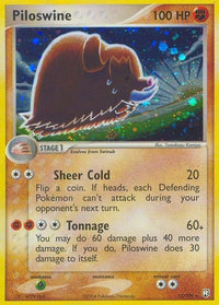 Piloswine 13/109 - Reverse Holo-Kantocards