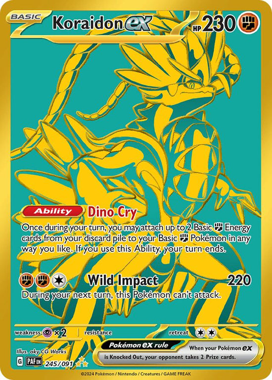 Koraidon ex 245/091 - Hyper Rare (Español)