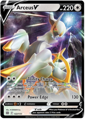 Arceus V 122/172 - UPC Arceus - (Carta Metalica)