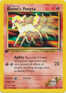 Blaine's Ponyta 63/132 - 1ST EDITION-Kantocards