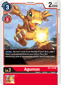 Agumon BT1-010-Kantocards