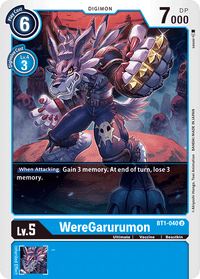 WereGarurumon BT1-040-Kantocards