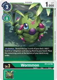 Wormmon BT3-047-Kantocards