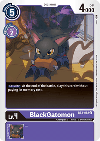 BlackGatomon BT3-082-Kantocards