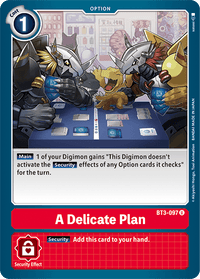 A Delicate Plan BT3-097-Kantocards