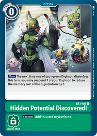 Hidden Poencial Discovered BT3-103-Kantocards