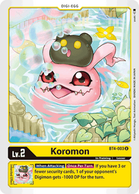Koromon BT4-003-Kantocards