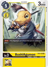 BushiAgumon BT4-038-Kantocards