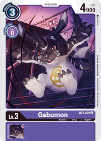 Gabumon BT4-076-Kantocards