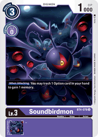 Soundbirdmon BT4-078-Kantocards